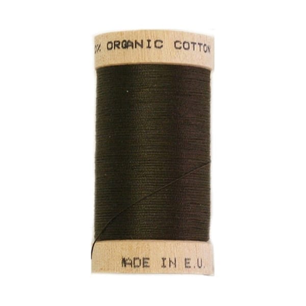 Organic sewing thread, Scanfil Dark Brown 4830