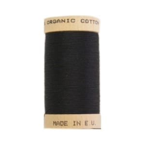 Organic sewing thread, Scanfil Black 4808