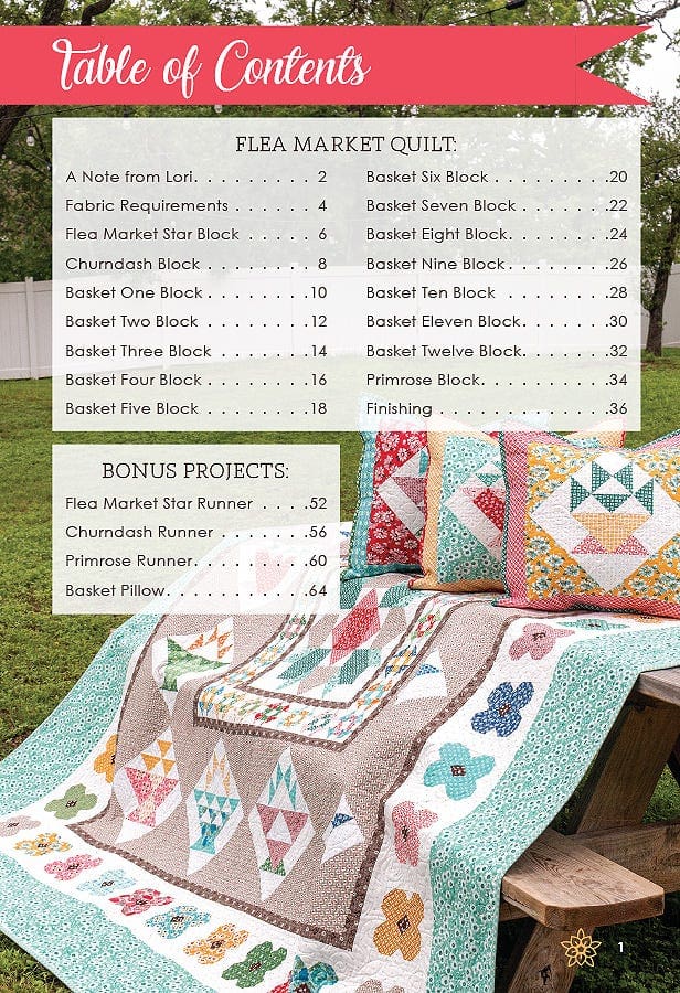 Flea Market Quilt Book by Lori Holt of Bee in my Bonnet Company