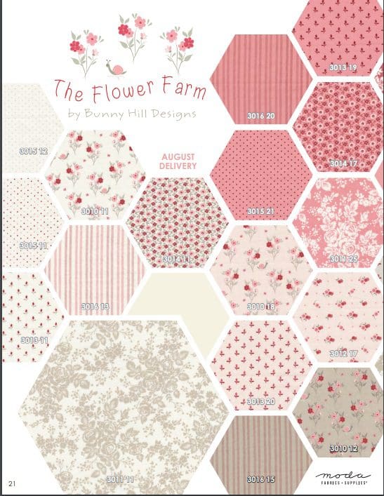 The Flower Farm, Jelly Roll by Bunny Hill Designs for Moda Fabrics – SewitUp